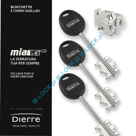 MIA M118-3 design, wkładka do drzwi DIERRE (3 klucze 111 mm)