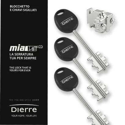 MIA M118-3 design, wkładka do drzwi DIERRE (3 klucze 111 mm)