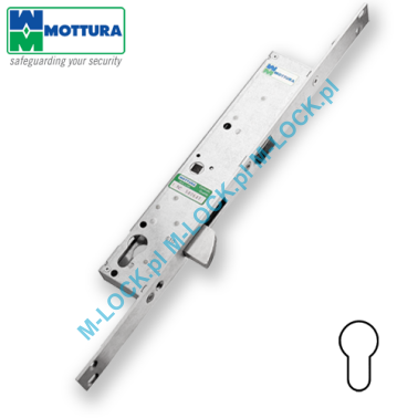 MOTTURA 47.110 zamek profilowy, klamkowy z ryglem semaforowym