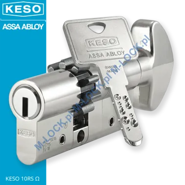 KESO 10RS Omega 30/40G2ZN (70 mm), wkładka patentowa z pokrętłem