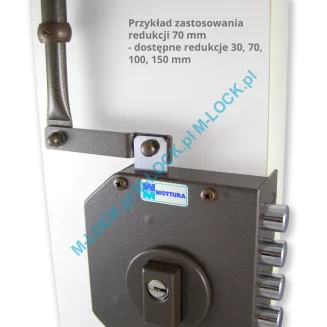 MOTTURA 38.630 zamek rozporowy na wkładkę patentową z zatrzaskiem - 10