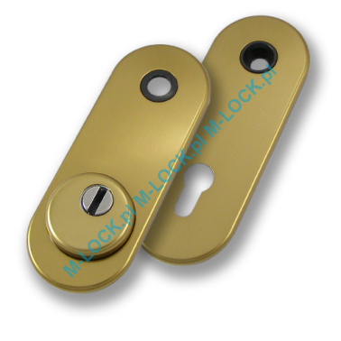 Szyld antywłamaniowy PROTECTOR AF-0338-AB, stary mosiądz