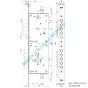 MOTTURA 54.786 zamek centralny-rozporowy, dwusystemowy (niezależny) - 3