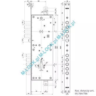 MOTTURA 54.786 zamek centralny-rozporowy, dwusystemowy (niezależny) - 3