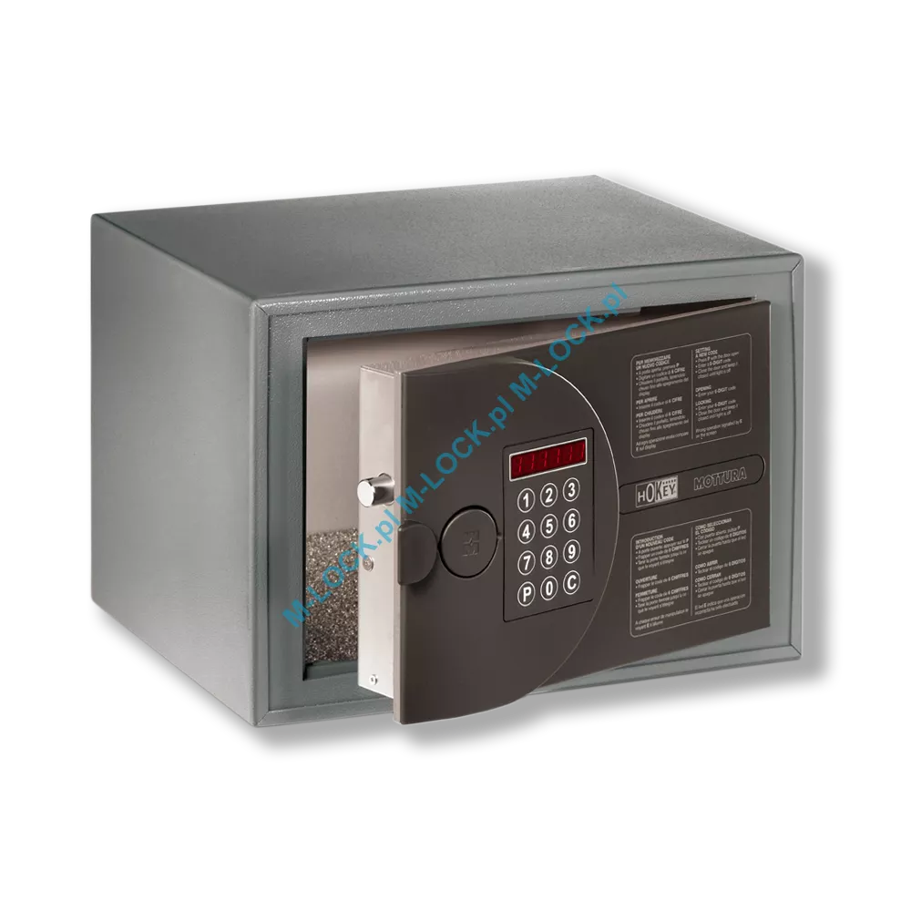 MOTTURA 10.HE8030 HOKEY sejf hotelowy wolnostojący z elektronicznym zamkiem szyfrowym (32 l)