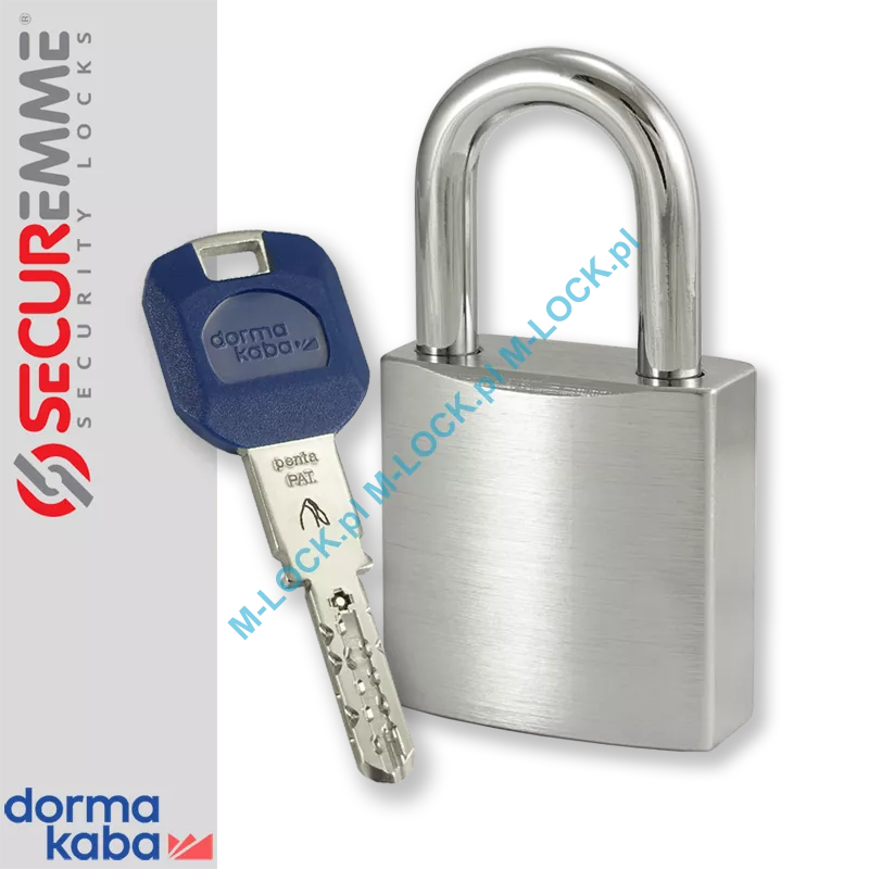SECUREMME 7550XCS / DormaKaba PENTA CROSS, kłódka hartowana