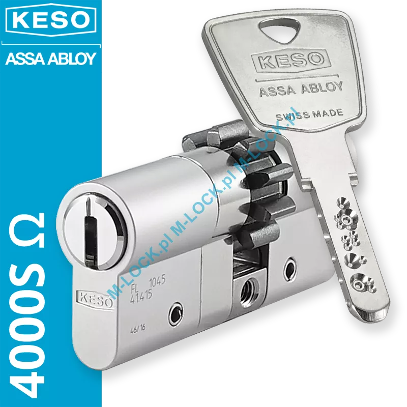 KESO 4000S Omega 30/40ZN (70 mm), wkładka patentowa do drzwi WITEX Super-Lock