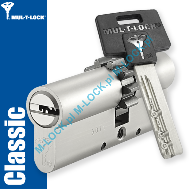 MUL-T-LOCK Classic 33/43ZN (76 mm), wkładka patentowa (wzmocniona)