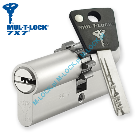 MUL-T-LOCK 7X7 33/43ZN (76 mm), wkładka patentowa