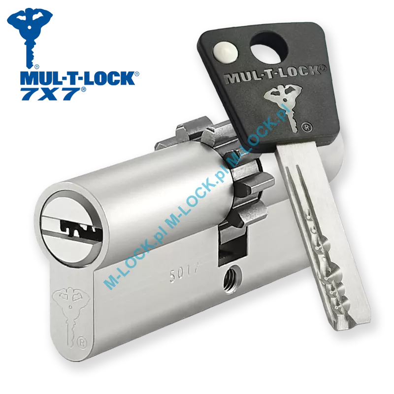 MUL-T-LOCK 7X7 33/43ZN (76 mm), wkładka patentowa
