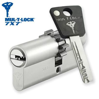 MUL-T-LOCK 7X7 33/43ZN (76 mm), wkładka patentowa
