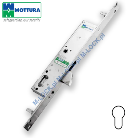MOTTURA 47.105 zamek profilowy, rozporowy z ryglem semaforowym