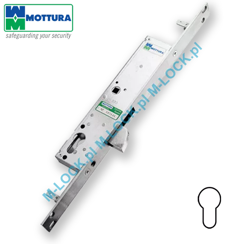 MOTTURA 47.105 zamek profilowy, rozporowy z ryglem semaforowym
