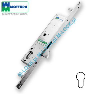 MOTTURA 47.105 zamek profilowy, rozporowy z ryglem semaforowym