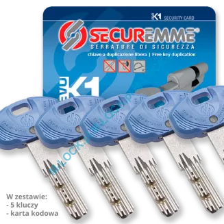 SECUREMME EVOK1 - wkładka patentowa, modularna, kolor: mosiądz (konfigurator) - 2