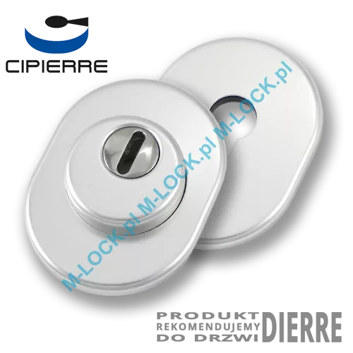 Szyld antywłamaniowy do drzwi Dierre, PROTECTOR CI-0131-AA (chrom matowy)