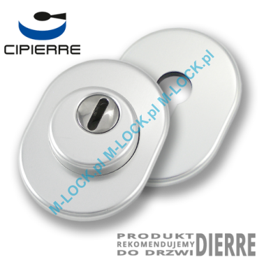 Szyld antywłamaniowy do drzwi Dierre, PROTECTOR CI-0131-AA (chrom matowy)