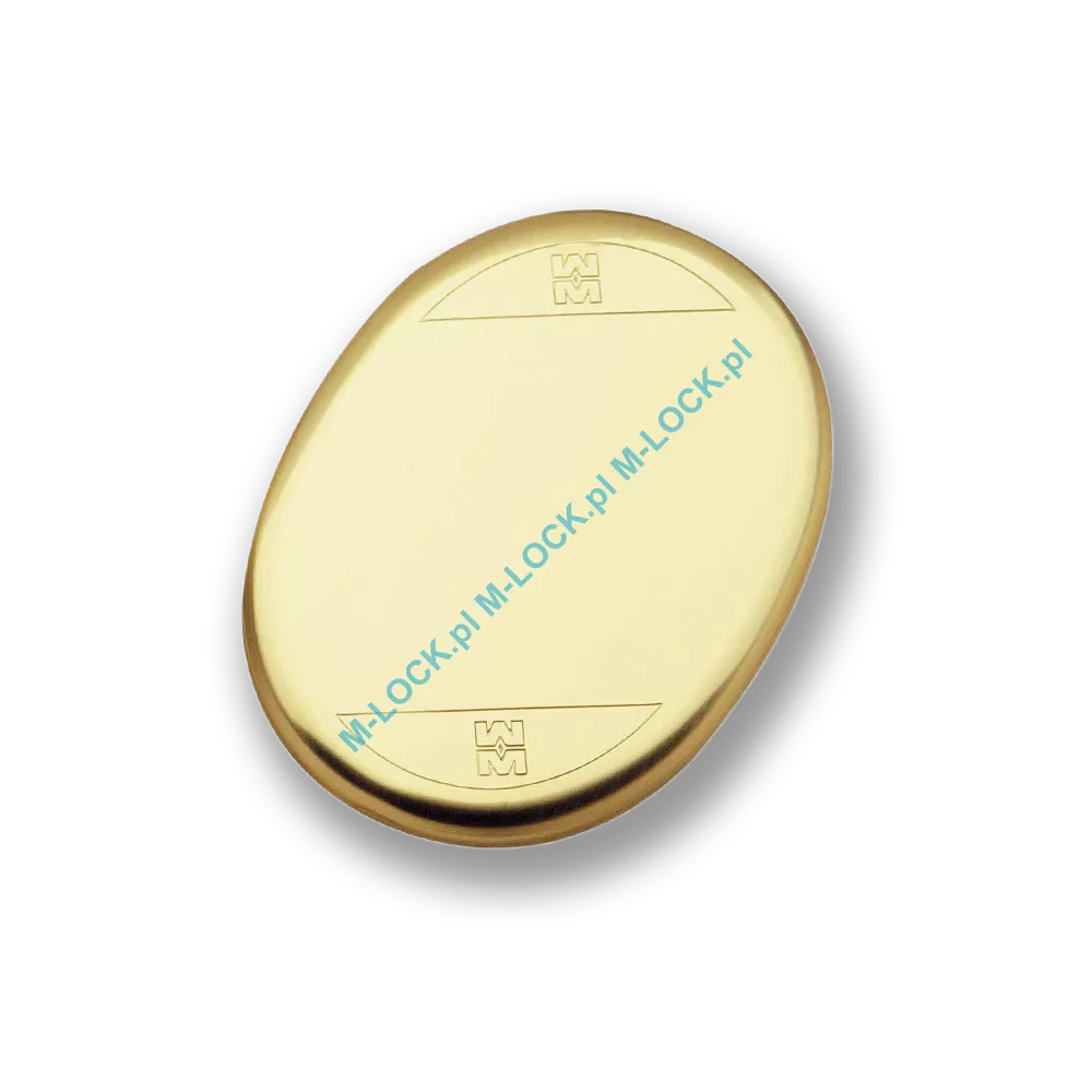 Szyld ślepy MOTTURA 95.247OLV, mosiądz błyszczący