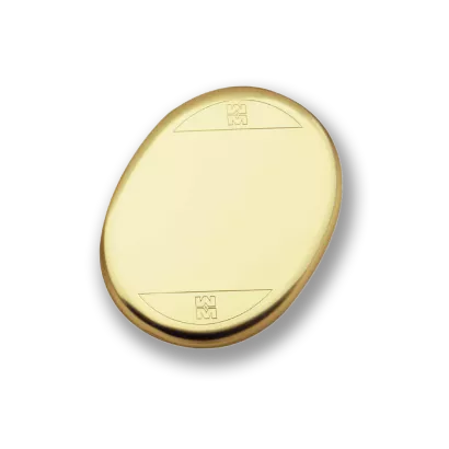 Szyld ślepy MOTTURA 95.247OLV, mosiądz błyszczący