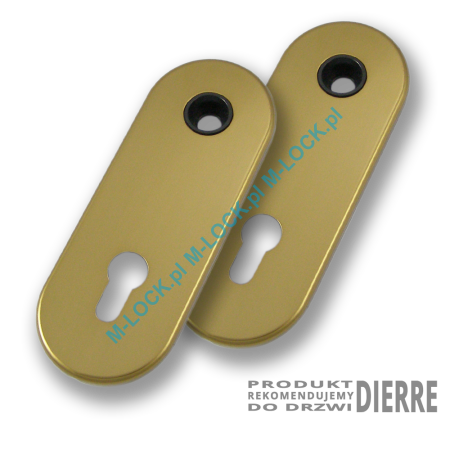 Szyldy na wkładkę (85 mm) CI-0685-AB2d, dierre/stary mosiądz