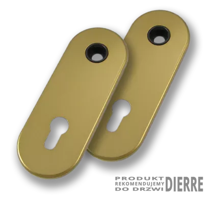 Szyldy na wkładkę (85 mm) CI-0685-AB2d, dierre/stary mosiądz