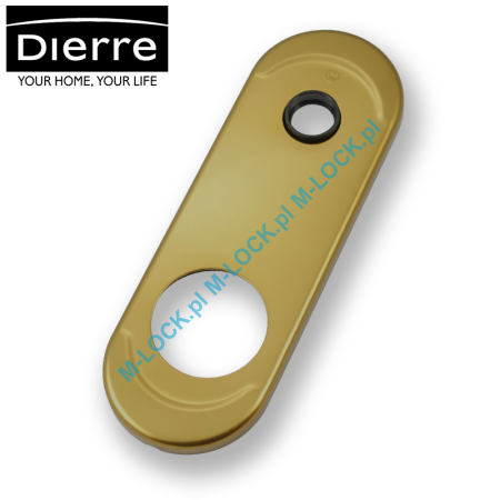 Dierre NEW CRETA, szyld zewnętrzny na defender (boccola 42 mm), brąz anodowany