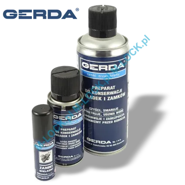 GERDA SPRAY, preparat do konserwacji zamków i cylindrów (25 ml, 100 ml, 400 ml)