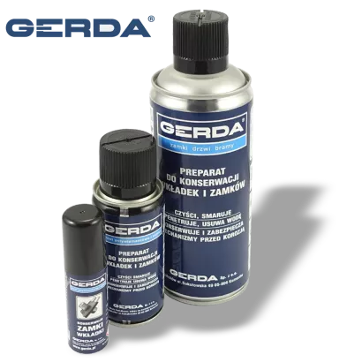 GERDA SPRAY, preparat do konserwacji zamków i cylindrów (25 ml, 100 ml, 400 ml)