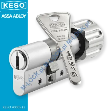 KESO 4000S Omega A.505 30/30G1NN (60 mm), wkładka patentowa z gałką