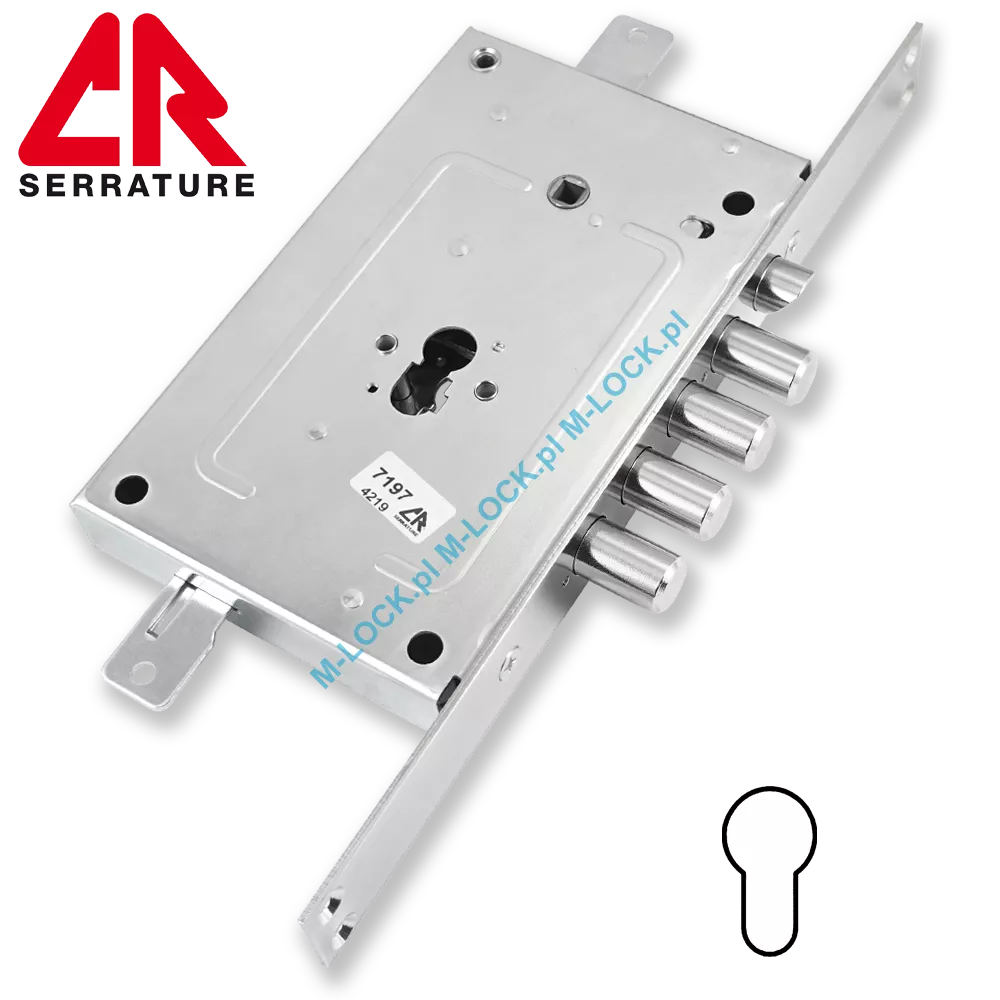 CR Serrature 2650PE.28N/72 zamek centralny-rozporowy