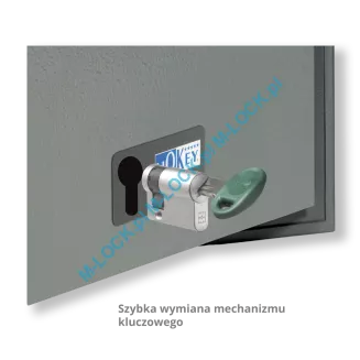 MOTTURA 10.HS6010 HOKEY sejf wolnostojący z zamkiem na wkładkę patentową (8 l) - 3