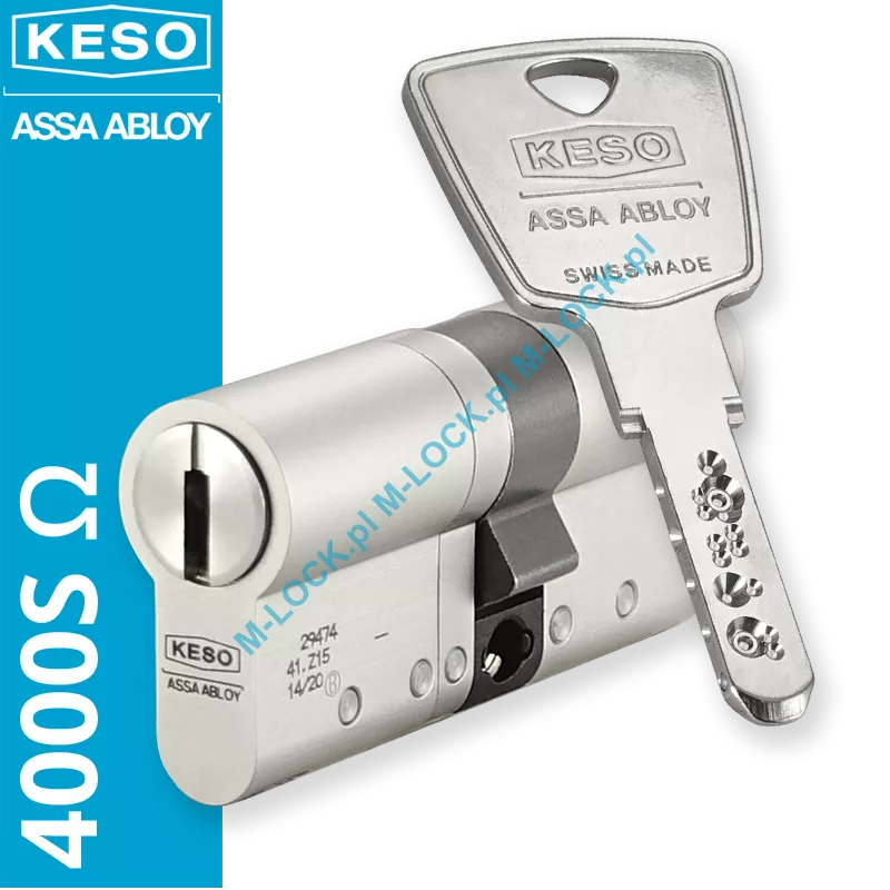 KESO 4000S Omega - wkładka patentowa, kolor: nikiel (konfigurator)