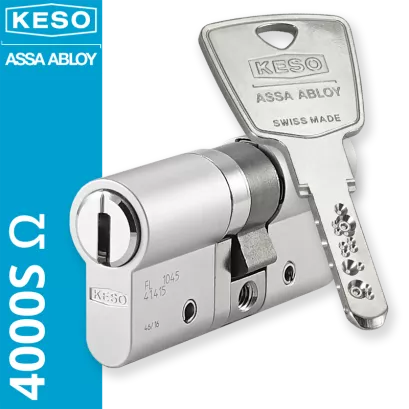 KESO 4000S Omega - wkładka patentowa, kolor: nikiel (konfigurator)