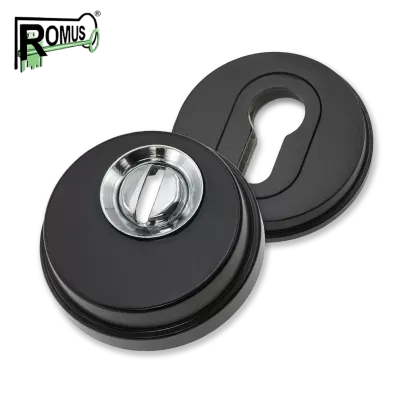 ROMUS-R4-REG-BLACK, rozeta antywłamaniowa (regulowana)