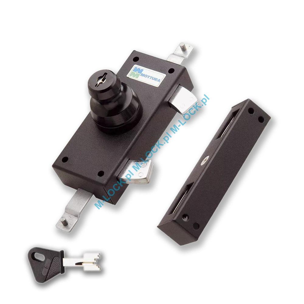 MOTTURA 35.383 zamek jednostronny-rozporowy na klucz typu POMPA