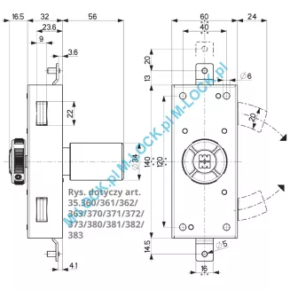MOTTURA 35.360 zamek jednostronny - 4