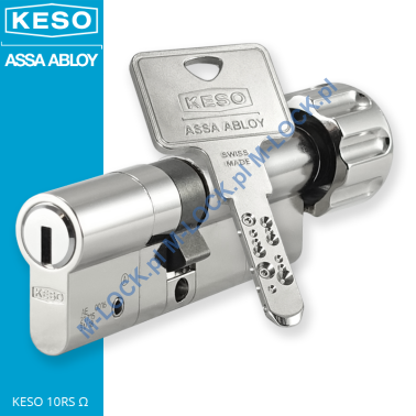 KESO 10RS Omega 40/50G1NN (90 mm), wkładka patentowa z gałką