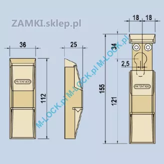 Zabezpieczenie wkładki profilowej, LINCE C80000 Protector - 4