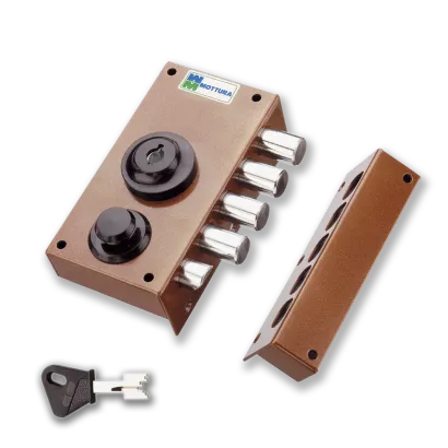 MOTTURA 30.416 zamek na klucz typu POMPA z zatrzaskiem