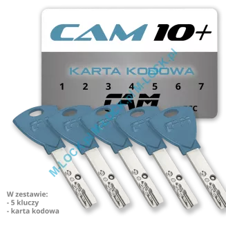 CAM 10+ 33/48ZN (76 mm), wkładka patentowa wkładka patentowa do drzwi WITEX Superlock - 5