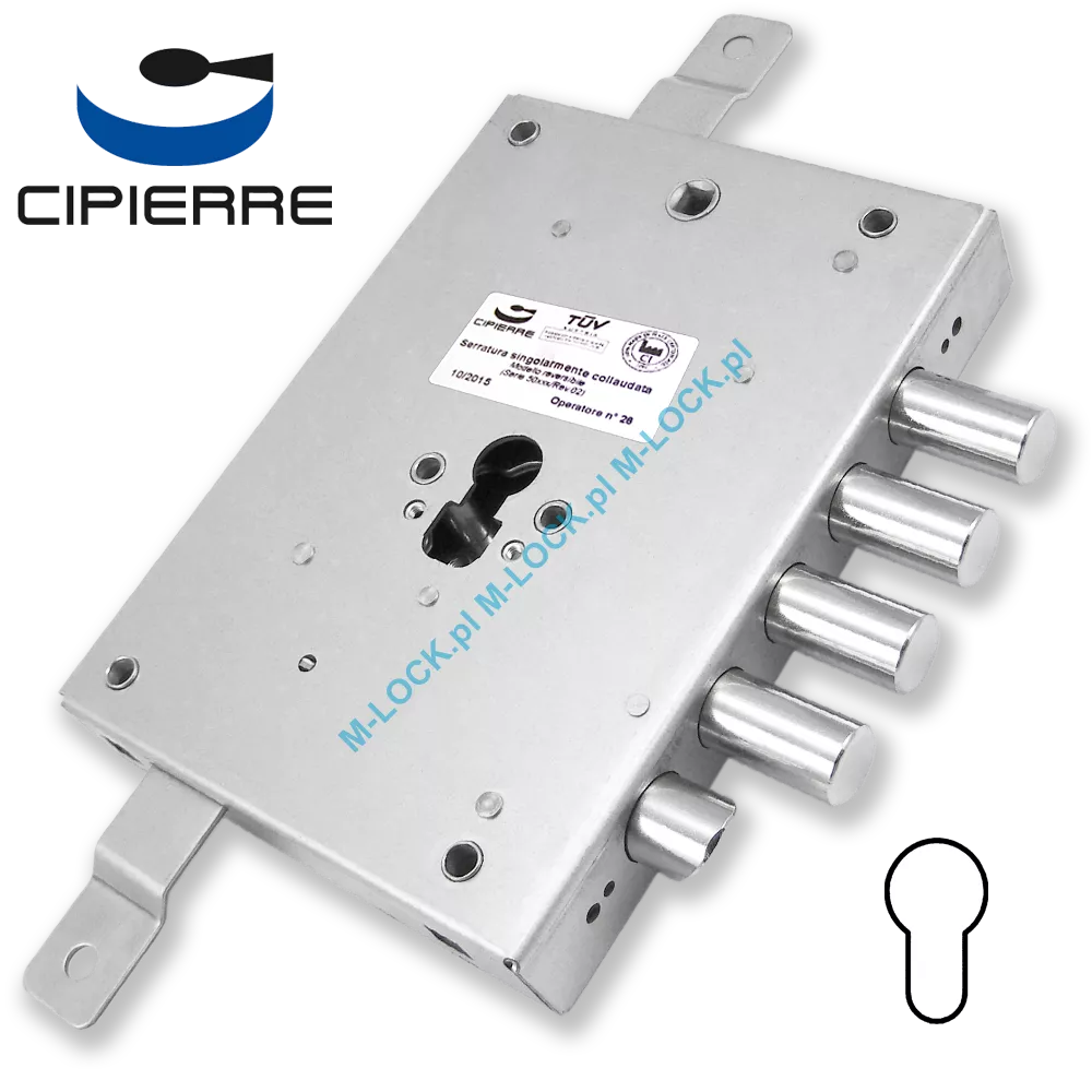 CIPIERRE 701.28N zamek centralny-rozporowy do drzwi DIERRE