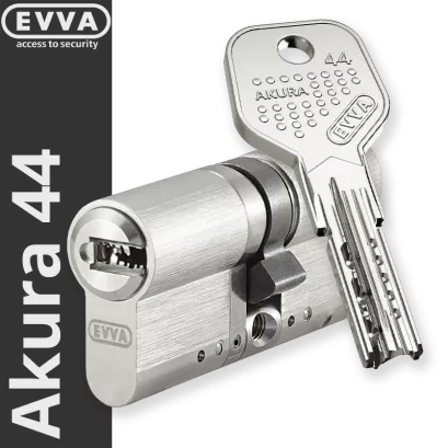 EVVA Akura 44 - wkładka do zamka, KONFIGURATOR - WSZYSTKIE WYMIARY