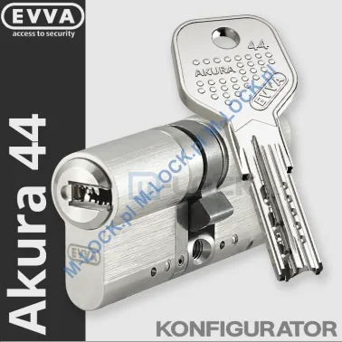 EVVA Akura 44 - wkładka patentowa, kolor: nikiel (konfigurator)