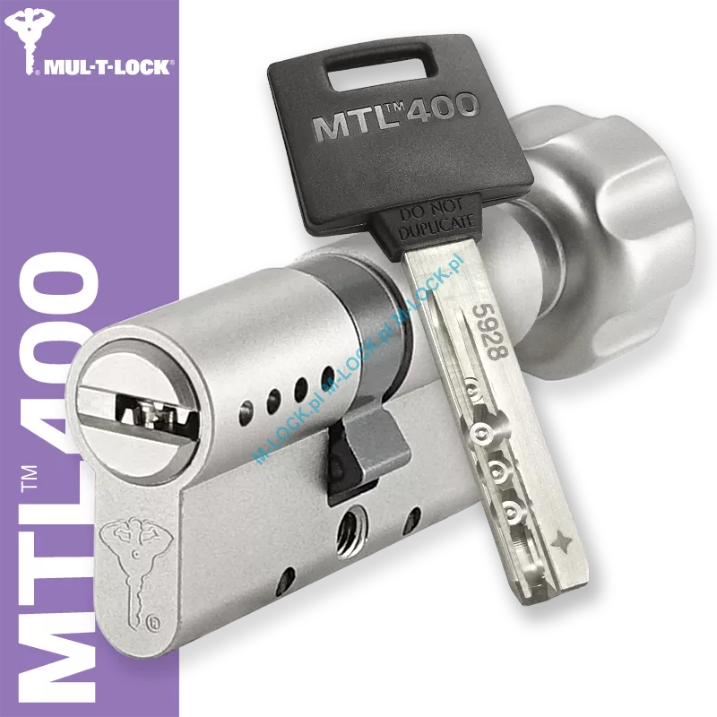 MUL-T-LOCK MTL 400 / Classic PRO 31/31G3NN (62 mm), wkładka patentowa z gałką