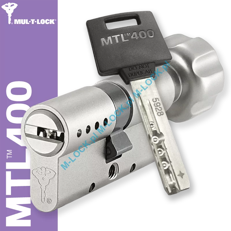 MUL-T-LOCK MTL 400 / Classic PRO 31/31G3NN (62 mm), wkładka patentowa z gałką