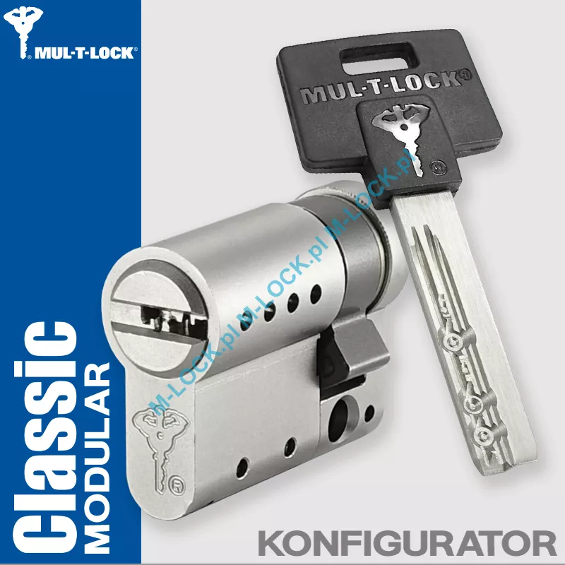 MUL-T-LOCK Classic Modular, półwkładka patentowa (konfigurator)