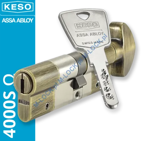 KESO 4000S Omega 50/40G2NOG (90 mm), wkładka patentowa z pokrętłem