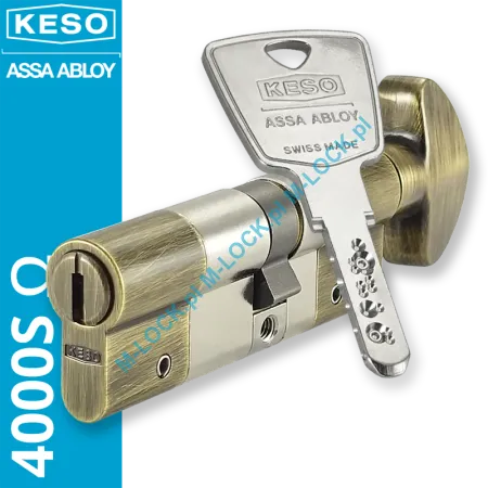 KESO 4000S Omega 50/40G2NOG (90 mm), wkładka patentowa z pokrętłem