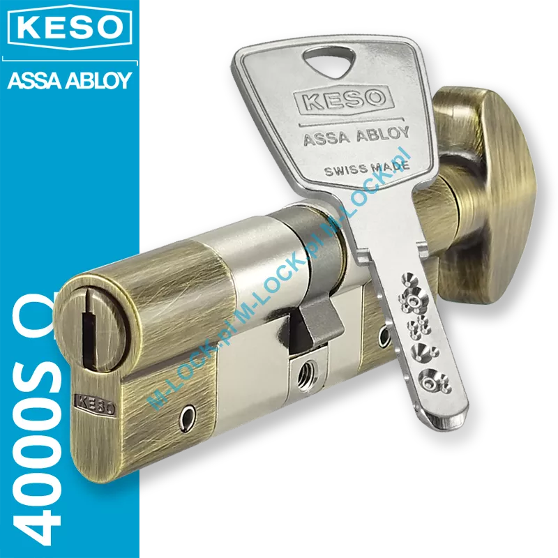 KESO 4000S Omega 50/40G2NOG (90 mm), wkładka patentowa z pokrętłem