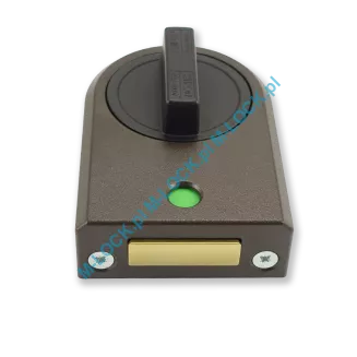 IKON 9132 (Assa-Abloy), zamek nawierzchniowy ze sztywnym łańcuchem (kolor: brąz), bez cylindra - 8